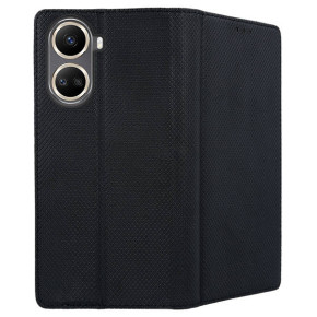 Кожен калъф тефтер и стойка Magnetic FLEXI Book Style за Huawei Nova 10 SE черен 