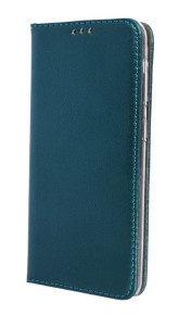 Кожен калъф тефтер и стойка Magnetic FLEXI Book Style за Nokia 2.3 TA-1206 тъмно зелен 