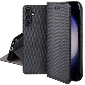 Кожен калъф тефтер и стойка Magnetic FLEXI Book Style за Samsung Galaxy S23 FE 5G SM-S711B черен 