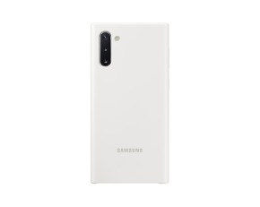 Луксозен силиконов гръб Silicone Cover оригинален EF-PN970TWEGWW за Samsung Galaxy Note 10 N970F бял 