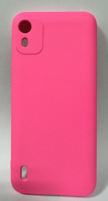 Луксозен силиконов гръб ТПУ ултра тънък МАТ PREMIUM CASE за Nokia C12 цикламен 