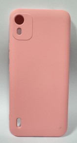 Луксозен силиконов гръб ТПУ ултра тънък МАТ PREMIUM CASE за Nokia C12 розов 