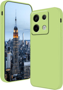 Луксозен силиконов гръб ТПУ ултра тънък МАТ PREMIUM CASE за Xiaomi Redmi Note 13 5G зелен 