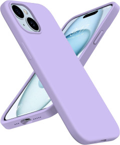 Луксозен силиконов гръб ТПУ ултра тънък SOFT FASHION CASE за Apple iPhone 15 6.1 лилав 