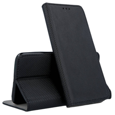   Кожен калъф тефтер и стойка Magnetic FLEXI Book Style за Xiaomi Redmi Note 11 4G черен 
