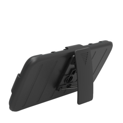 Твърди гърбове Твърди гърбове за LG Луксозен силиконов гръб ТПУ Hybrid HARD ARMOR с твърда част плюс калъф за колан за LG V30 H930 черен