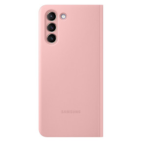 Калъф тефтер CLEAR VIEW оригинален EF-ZG996CPEGEE за Samsung Galaxy S21 Plus 5G SM-G996B розов 