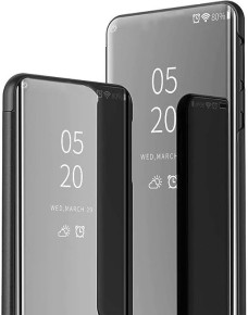 Калъф тефтер огледален CLEAR VIEW за Huawei Mate 50 Pro черен 