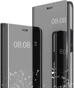 Калъф тефтер огледален CLEAR VIEW за Samsung Galaxy S22 5G SM-S901B черен