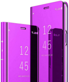 Калъф тефтер огледален CLEAR VIEW за Samsung Galaxy S22 5G SM-S901B лилав 