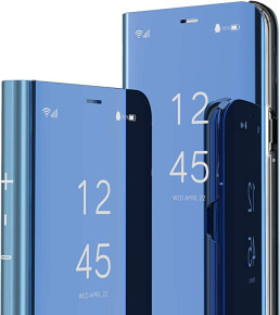 Калъф тефтер огледален CLEAR VIEW за Samsung Galaxy A23 4G SM-A235F / Samsung Galaxy A23 5G SM-A236U син 