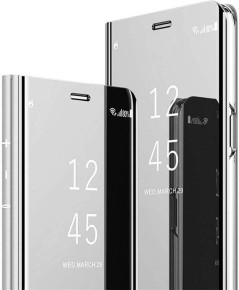 Калъф тефтер огледален CLEAR VIEW за Samsung Galaxy A32 5G A326B сребрист 