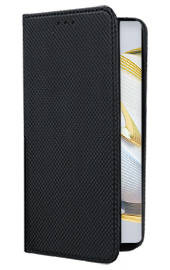 Кожен калъф тефтер и стойка Magnetic FLEXI Book Style за Huawei nova 10 Pro черен