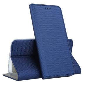 Кожен калъф тефтер и стойка Magnetic FLEXI Book Style за Nokia G10 син 