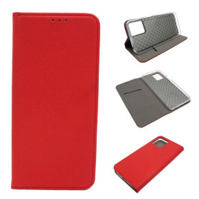 Кожен калъф тефтер и стойка Magnetic FLEXI Book Style за Samsung Galaxy S20 Plus SM-G985 червен 