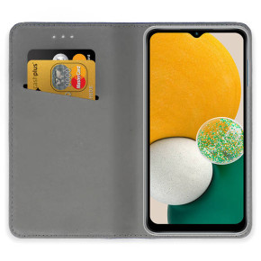 Кожен калъф тефтер и стойка Magnetic FLEXI Book Style за Samsung Galaxy S9 G960 златист 