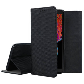 Кожен калъф тефтер и стойка Magnetic FLEXI Book Style за Samsung Galaxy Xcover 5 G525F черен 