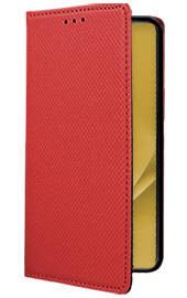 Кожен калъф тефтер и стойка Magnetic FLEXI Book Style за Xiaomi 12 Lite червен 