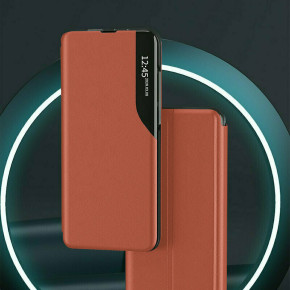 Луксозен кожен калъф тефтер ултра тънък SMART и стойка за Huawei P40 Lite JNY-L21A оранжев 