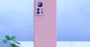 Луксозен силиконов гръб ТПУ ултра тънък МАТ за Xiaomi 12 5G 2201123G / Xiaomi 12x 5G 2112123AG златисто розов 