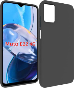 Силиконов гръб ТПУ MAT за Motorola Moto E22 / Motorola Moto E22i черен 