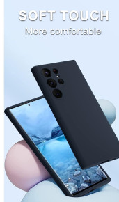 Силиконов гръб ТПУ PREMIUM CASE за Samsung Galaxy S23 Ultra 5G SM-S918B тъмно син 