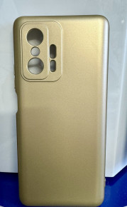 Силиконов гръб ТПУ PREMIUM CASE за Xiaomi 11T / Xiaomi 11T Pro златист 