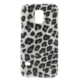 Твърд гръб за Samsung Galaxy S5 Mini G800 бял леопард