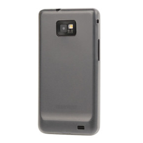 Луксозен твърд гръб ултра тънък за Samsung Galaxy S2 I9100 / Samsung Galaxy S2 Plus I9105 бял прозрачен