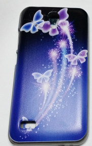 Силиконов гръб ТПУ за Huawei Y5 Y560-L01 лилави пеперуди
