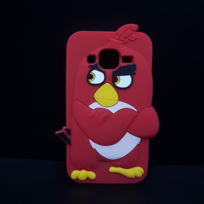 Силиконов гръб ТПУ 3D Angry Birds за Samsung Galaxy J5 J500F червен