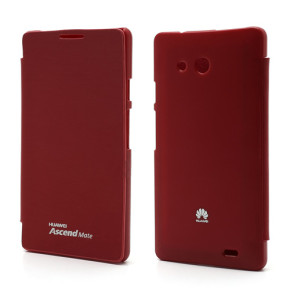 Кожен калъф тефтер оригинален за Huawei Ascend Mate 6.1 X1 червен 