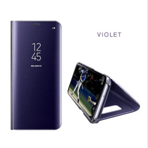 Калъф тефтер огледален CLEAR VIEW за Samsung Galaxy S21 5G SM-G991B лилав 