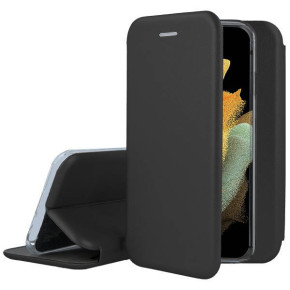 Луксозен кожен калъф тефтер ултра тънък Wallet FLEXI и стойка за Samsung Galaxy S21 Ultra 5G SM-G998B черен 