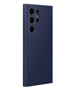 Луксозен силиконов гръб Silicone Cover оригинален EF-PS918TNEGWW за Samsung Galaxy S23 Ultra 5G SM-S918B тъмно син