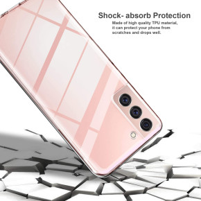 Луксозен ултра тънък Поли-Карбонов комплект предна и задна част със силиконова ТПУ рамка 360° Body Guard за Samsung Galaxy S21 Plus 5G SM-G996B кристално прозрачен