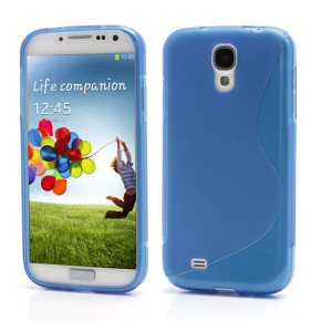 Силиконов гръб ТПУ S-Case за Samsung Galaxy S4 I9500 / S4 I9505 / S4 Value Edition I9515 син