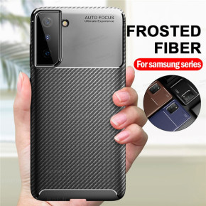 Силиконов гръб ТПУ Карбон за Samsung Galaxy S21 Plus 5G SM-G996B черен