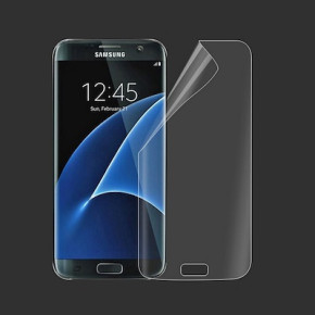 Скрийн протектор извит ТПУ / мек  / удароустойчив Full Screen за Samsung Galaxy S6 Edge G925 кристално прозрачен