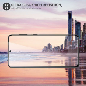 Скрийн протектор от закалено стъкло за 3D FULL SCREEN извит Full Glue напълно залепващ за Samsung Galaxy S21 Ultra 5G SM-G998B с черен кант