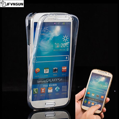 Силиконови гърбове Силиконови гърбове за Samsung Луксозен ултра тънък комплект силиконови ТПУ кейсове преден и заден 360° Body Guard за Samsung Galaxy S4 I9500 / S4 I9505 / S4 Value Edition I9515 кристално прозрачен