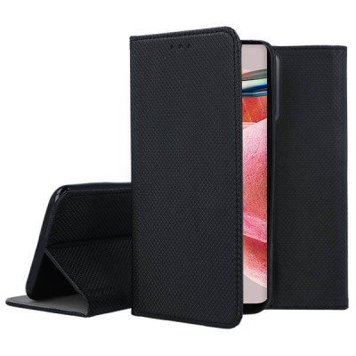   Кожен калъф тефтер и стойка Magnetic FLEXI Book Style за Xiaomi Redmi Note 12 4G 23021RAAEG / Xiaomi Redmi Note 12 4G 23021RAA2Y черен 