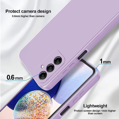   Луксозен силиконов гръб ТПУ ултра тънък МАТ PREMIUM CASE за Samsung Galaxy A14 5G SM-A146B лилав 