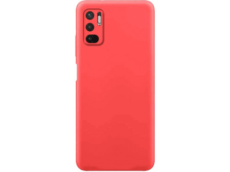   Луксозен силиконов гръб ТПУ ултра тънък МАТ PREMIUM CASE за Xiaomi Redmi NOTE 10 5G / Xiaomi Poco M3 Pro червен 