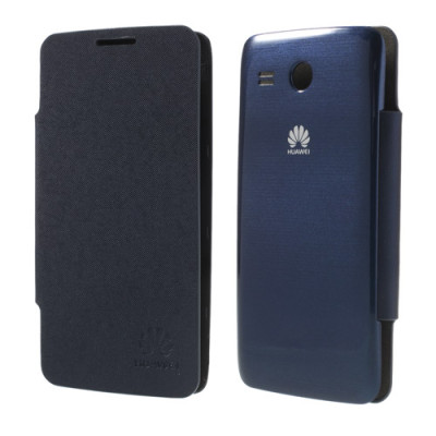 Кожени калъфи Кожени калъфи за Huawei Кожен калъф Flip Cover оригинален за Huawei Ascend Y511 тъмно син