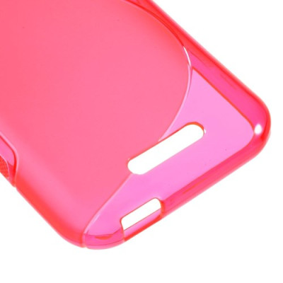 Силиконови гърбове Силиконови гърбове за HTC Силиконов гръб ТПУ S-Case за HTC Desire 510 розов прозрачен