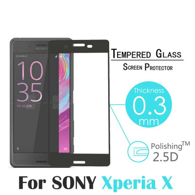 Скрийн протектори Скрийн протектори за Sony Скрийн протектор от закалено стъкло за 3D FULL SCREEN за Sony Xperia Xa F3111 с черен кант