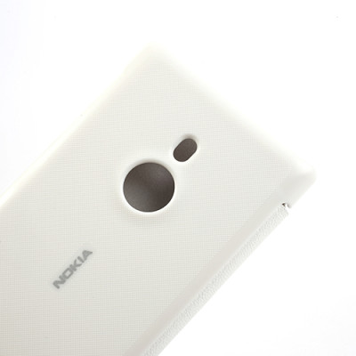 Кожени калъфи Кожени калъфи за Nokia Оригинален кожен калъф тип тефтер ултратънък Flip Cover за Nokia Lumia 925 бял