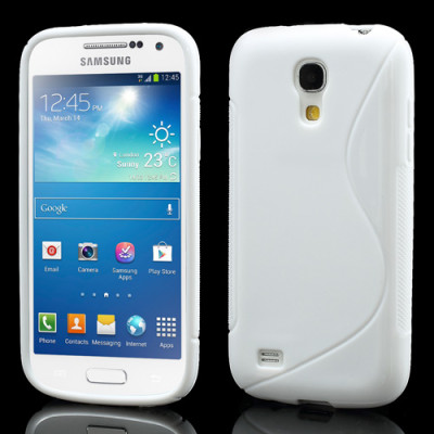 Силиконови гърбове Силиконови гърбове за Samsung Силиконов гръб ТПУ S-Case Samsung Galaxy S4 mini I9190 / I9192 бял