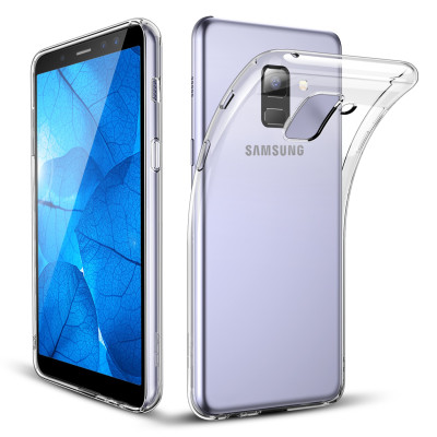 Скрийн протектори Скрийн протектори за Samsung Силиконов гръб ТПУ ултра тънък за Samsung Galaxy A8 2018 SM-A530F кристално прозрачен